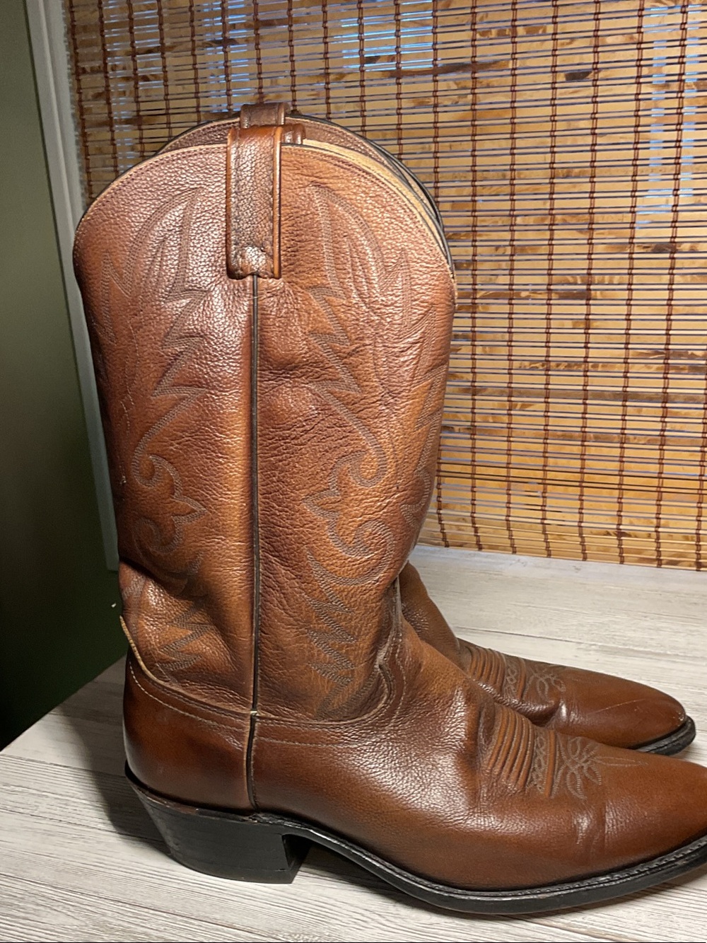 Dan Post Men's Leather Cowboy Boots Brown Size 13 D